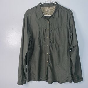 EX OFFICIO women’s hiking shirt, fishing shirt, XL Green